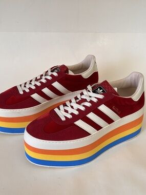 Adidas x GUCCI Gazelle Women's Wedge Sneaker Size 9 (US) NIB 707871 9STU0 6360